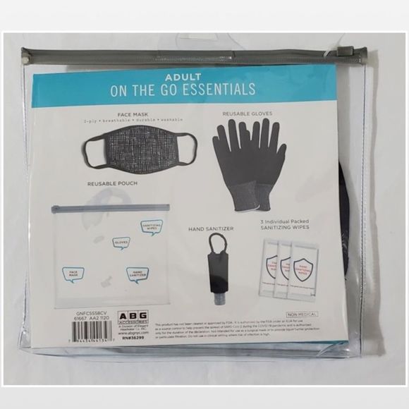 New Adult Mask & Essentials Travel Kit Acce - Picture 7 of 12